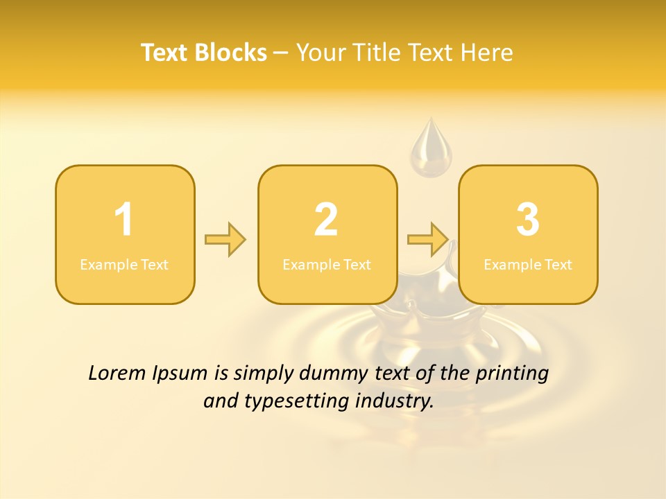 Metal Drip Flowing PowerPoint Template