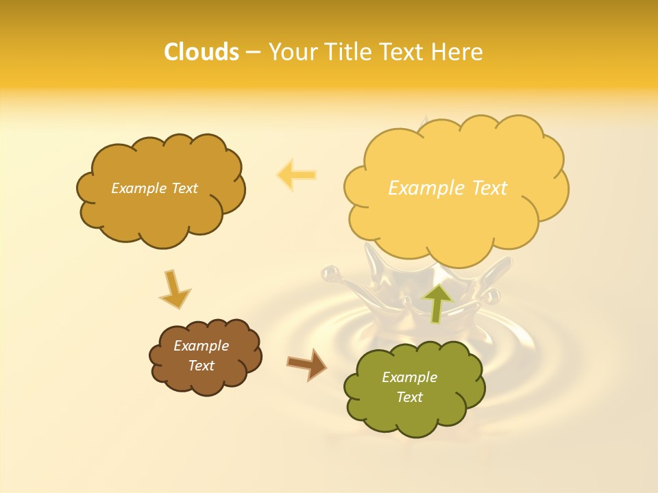 Metal Drip Flowing PowerPoint Template