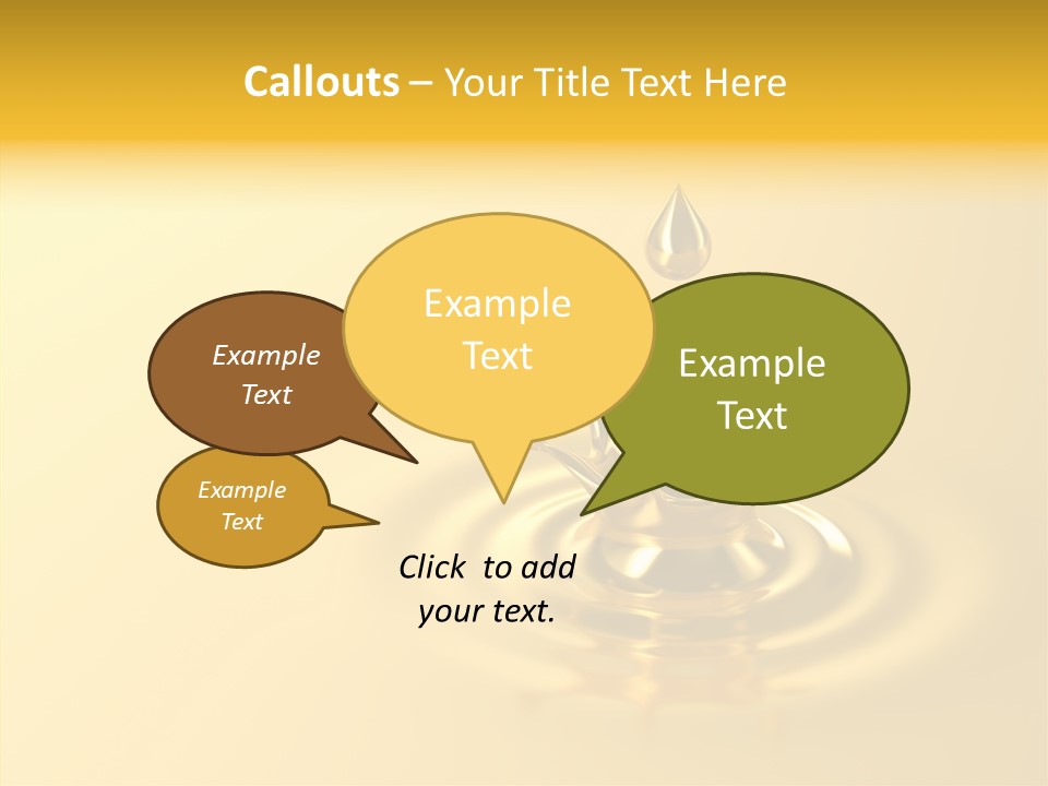 Metal Drip Flowing PowerPoint Template
