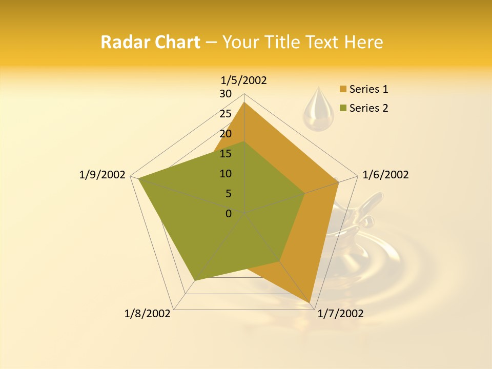 Metal Drip Flowing PowerPoint Template