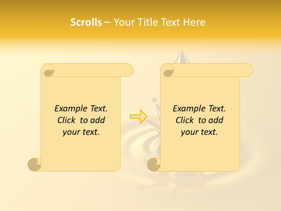 Metal Drip Flowing PowerPoint Template