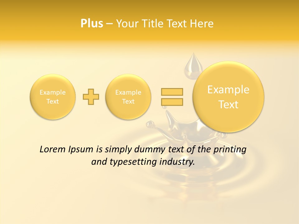Metal Drip Flowing PowerPoint Template