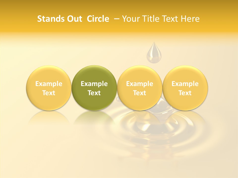 Metal Drip Flowing PowerPoint Template