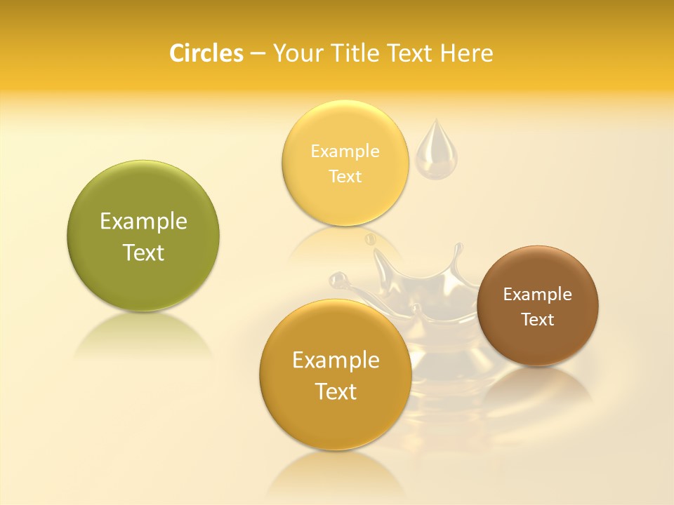 Metal Drip Flowing PowerPoint Template