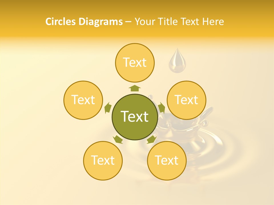 Metal Drip Flowing PowerPoint Template