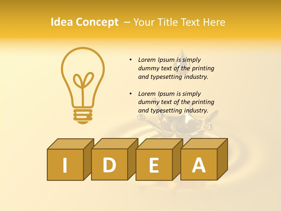 Metal Drip Flowing PowerPoint Template