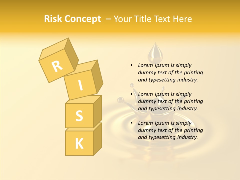 Metal Drip Flowing PowerPoint Template