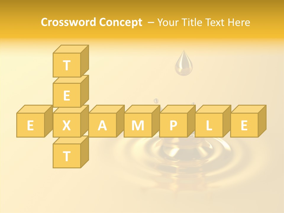 Metal Drip Flowing PowerPoint Template