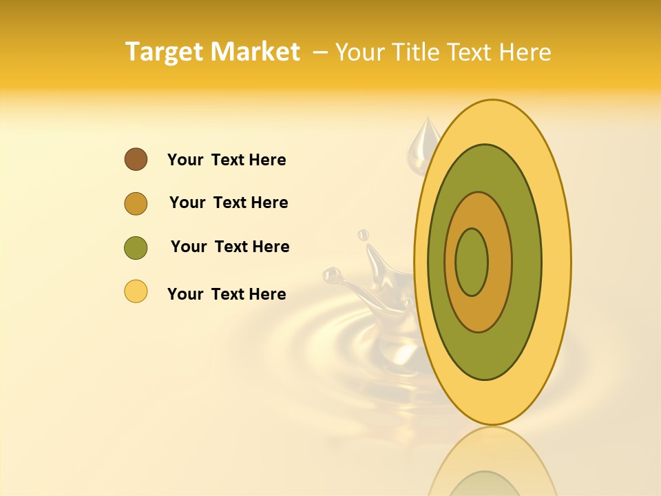 Metal Drip Flowing PowerPoint Template