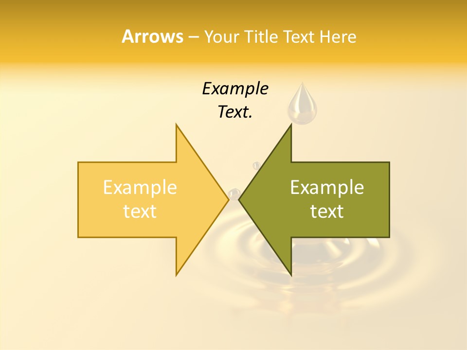 Metal Drip Flowing PowerPoint Template