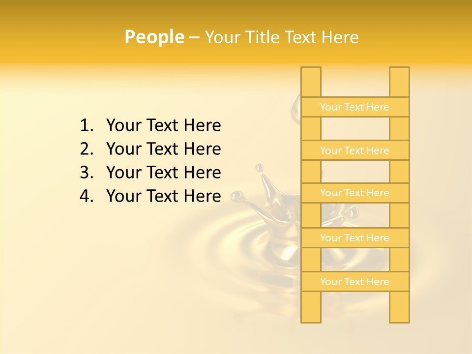 Metal Drip Flowing PowerPoint Template