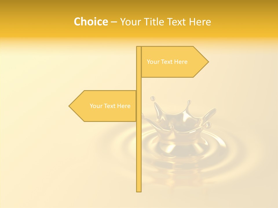 Metal Drip Flowing PowerPoint Template