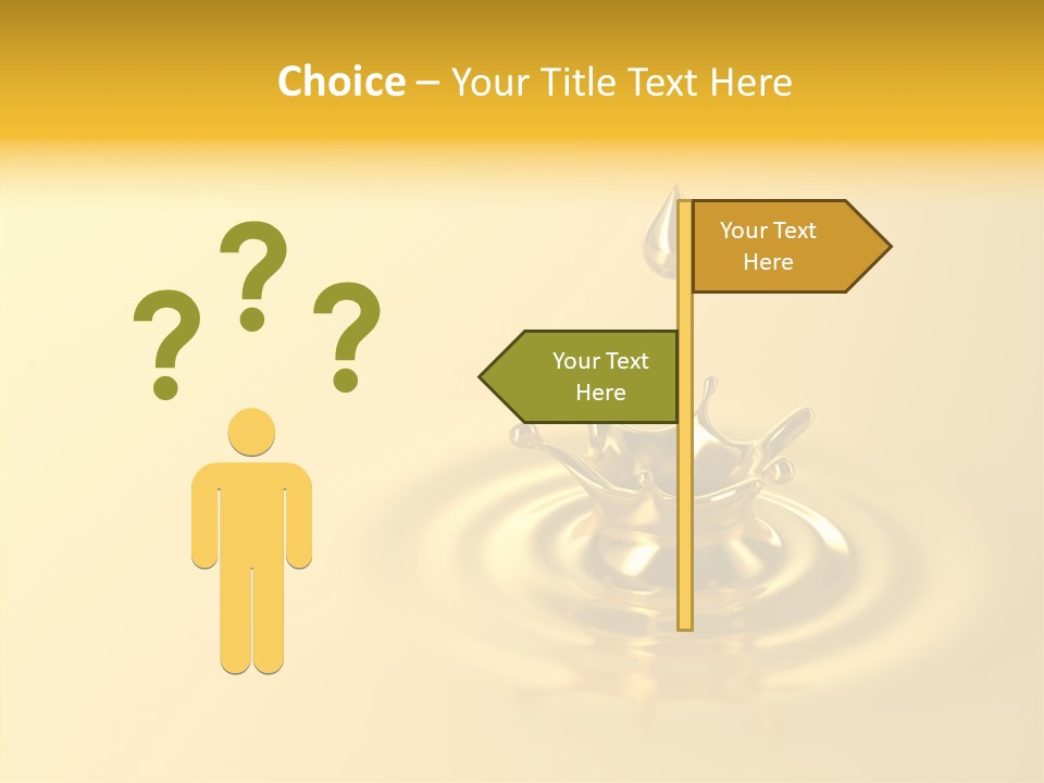 Metal Drip Flowing PowerPoint Template