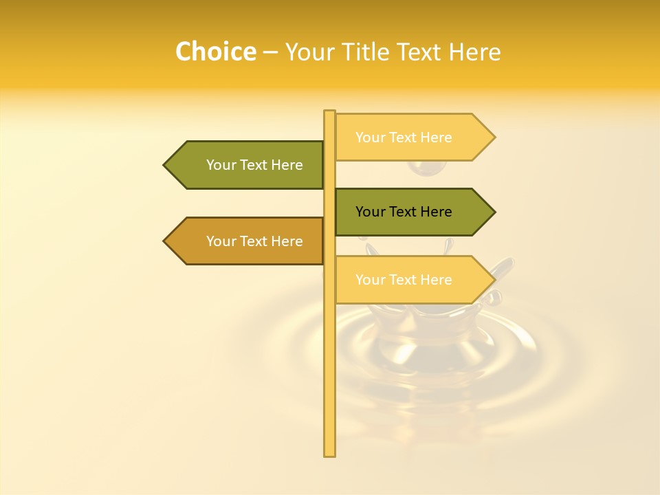 Metal Drip Flowing PowerPoint Template