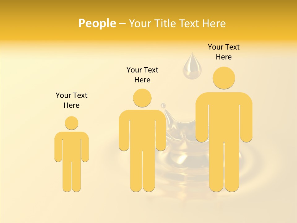 Metal Drip Flowing PowerPoint Template