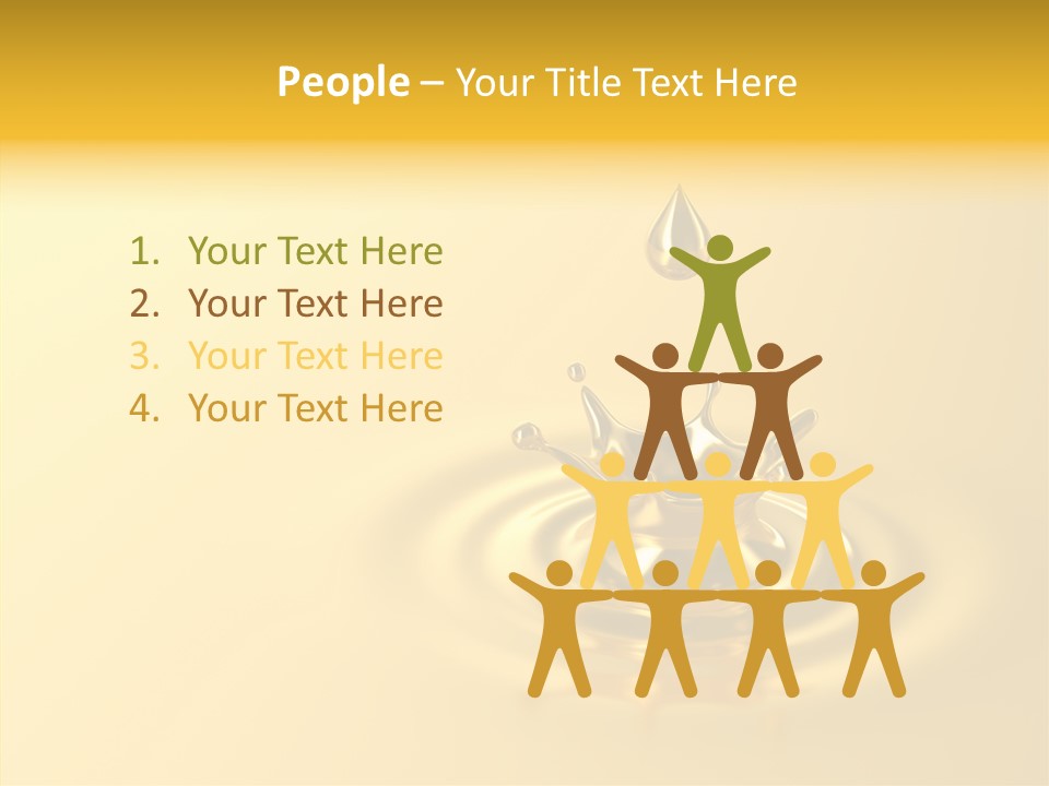 Metal Drip Flowing PowerPoint Template