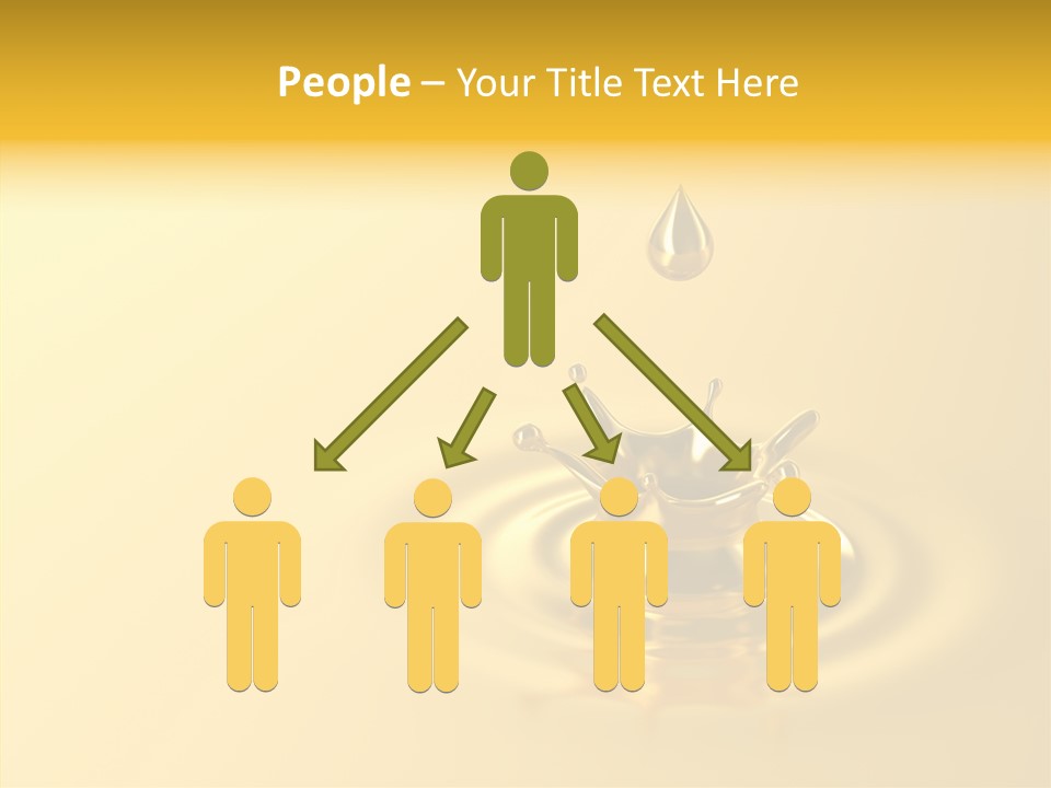 Metal Drip Flowing PowerPoint Template