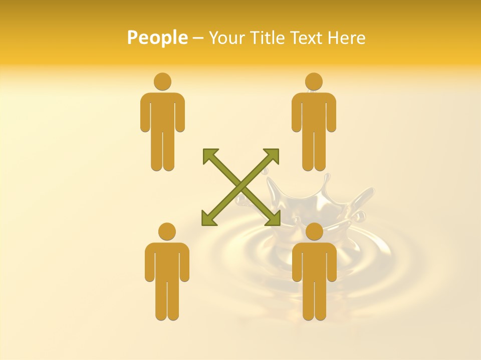 Metal Drip Flowing PowerPoint Template