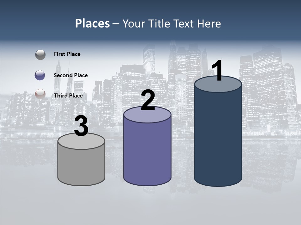 Mirror Sea Lower PowerPoint Template