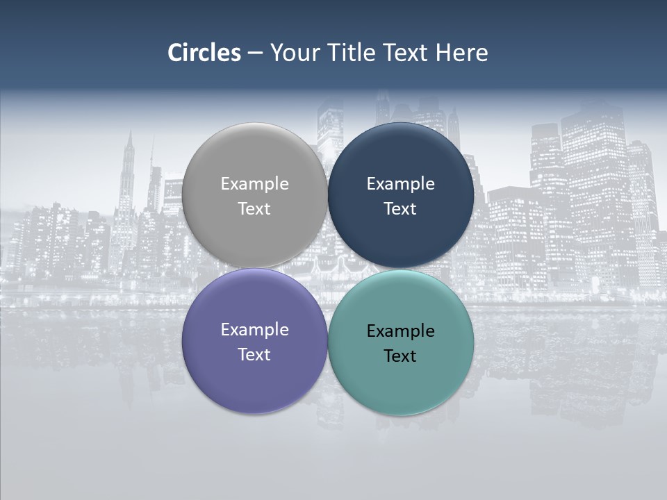 Mirror Sea Lower PowerPoint Template