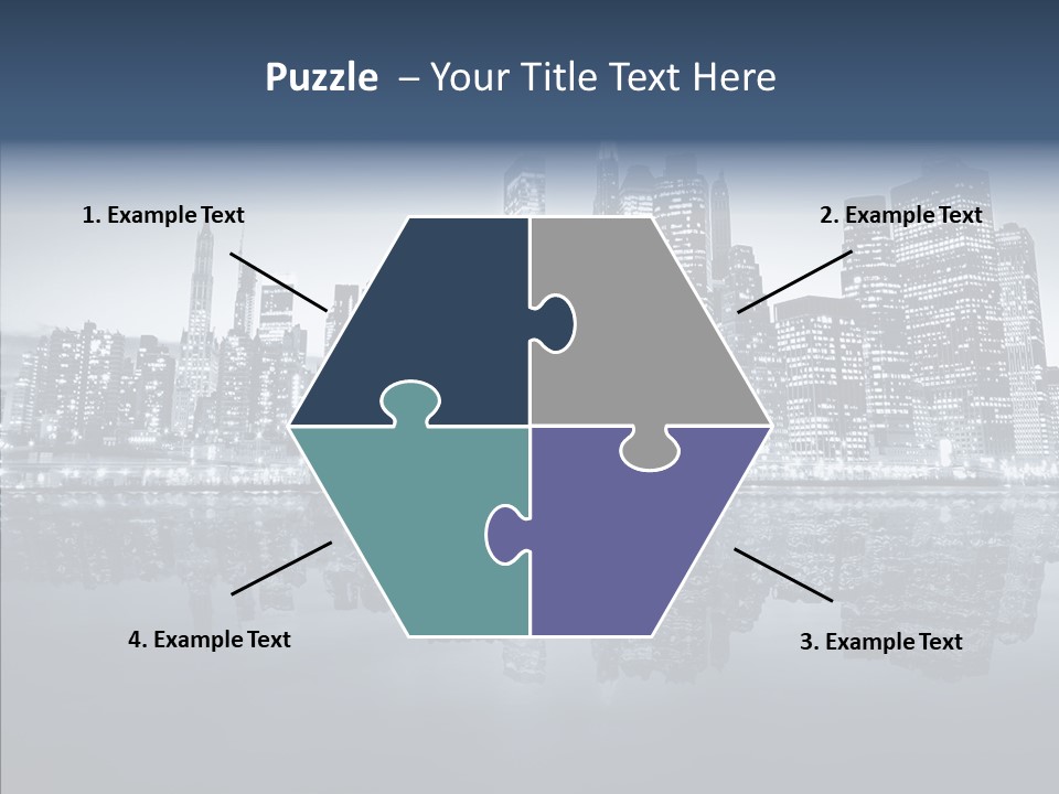 Mirror Sea Lower PowerPoint Template