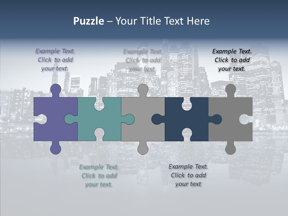 Mirror Sea Lower PowerPoint Template