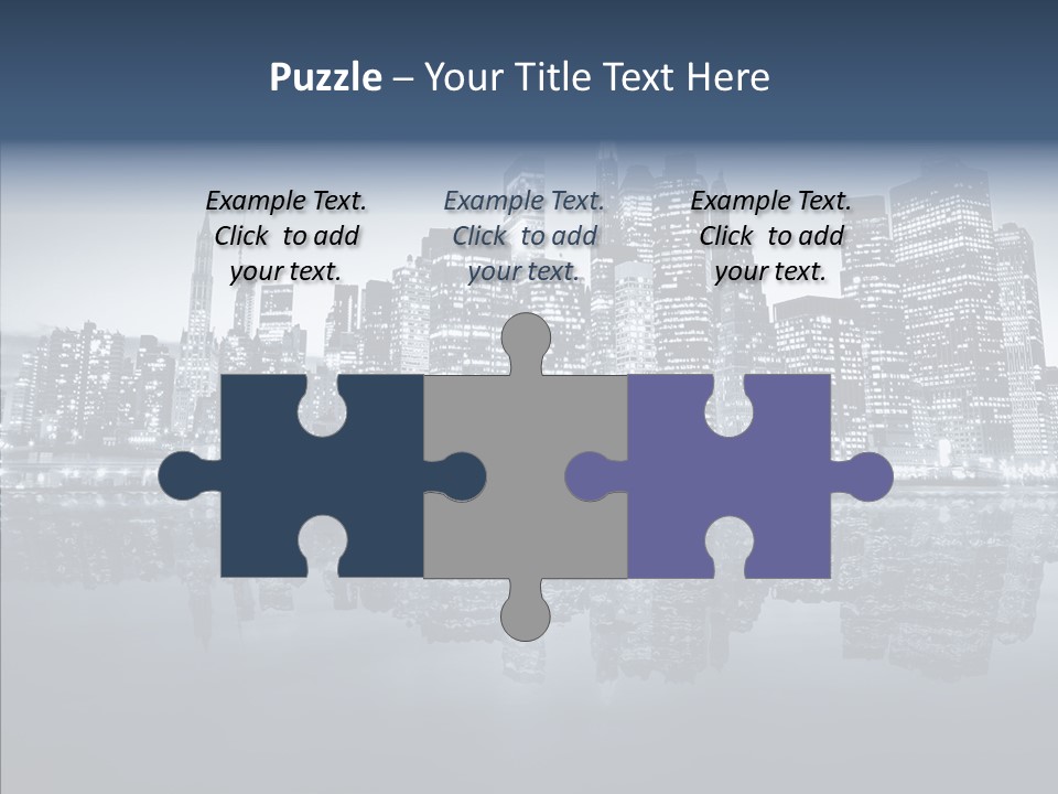 Mirror Sea Lower PowerPoint Template