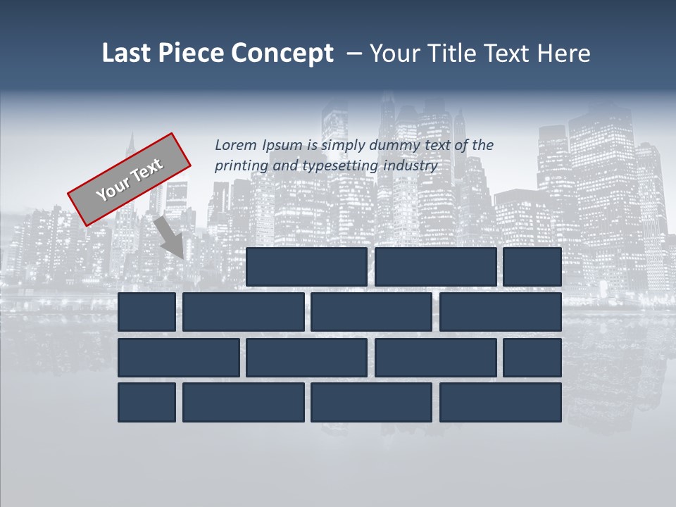Mirror Sea Lower PowerPoint Template