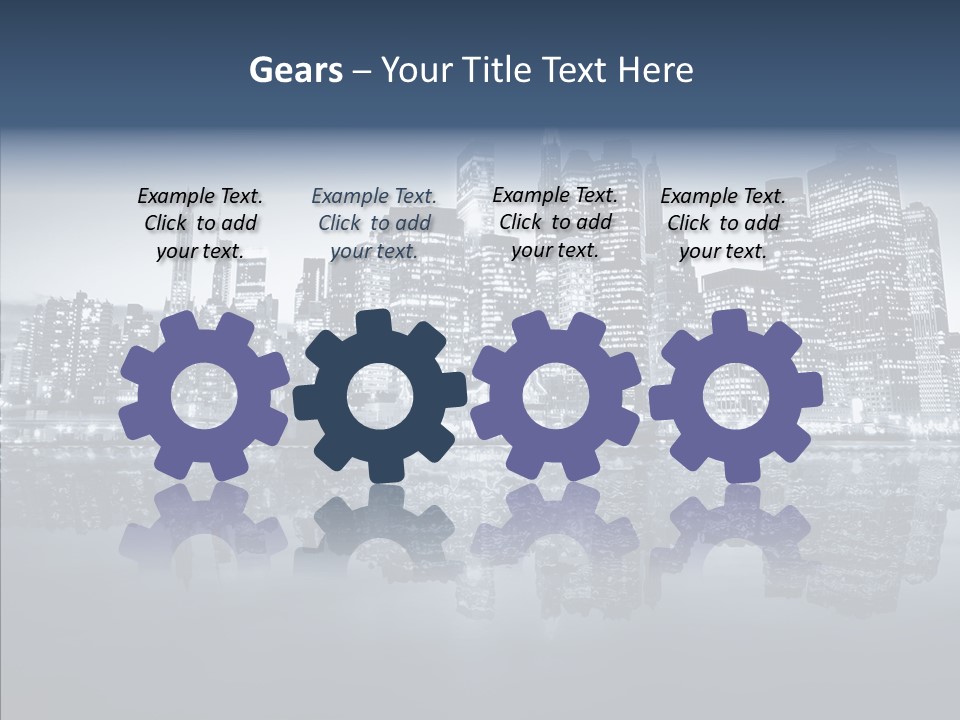 Mirror Sea Lower PowerPoint Template