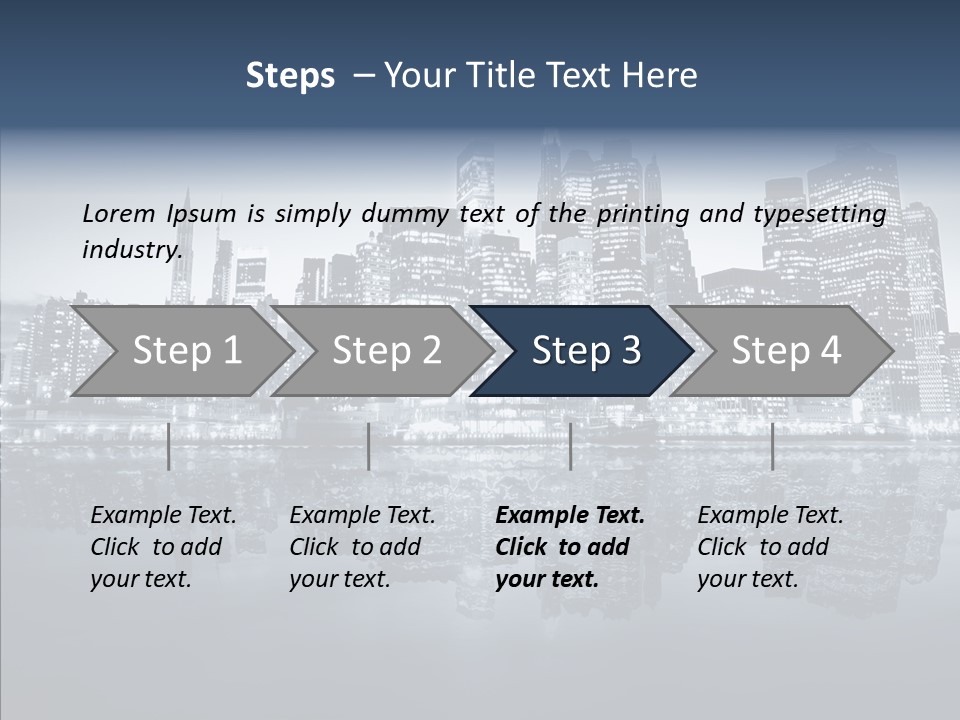 Mirror Sea Lower PowerPoint Template