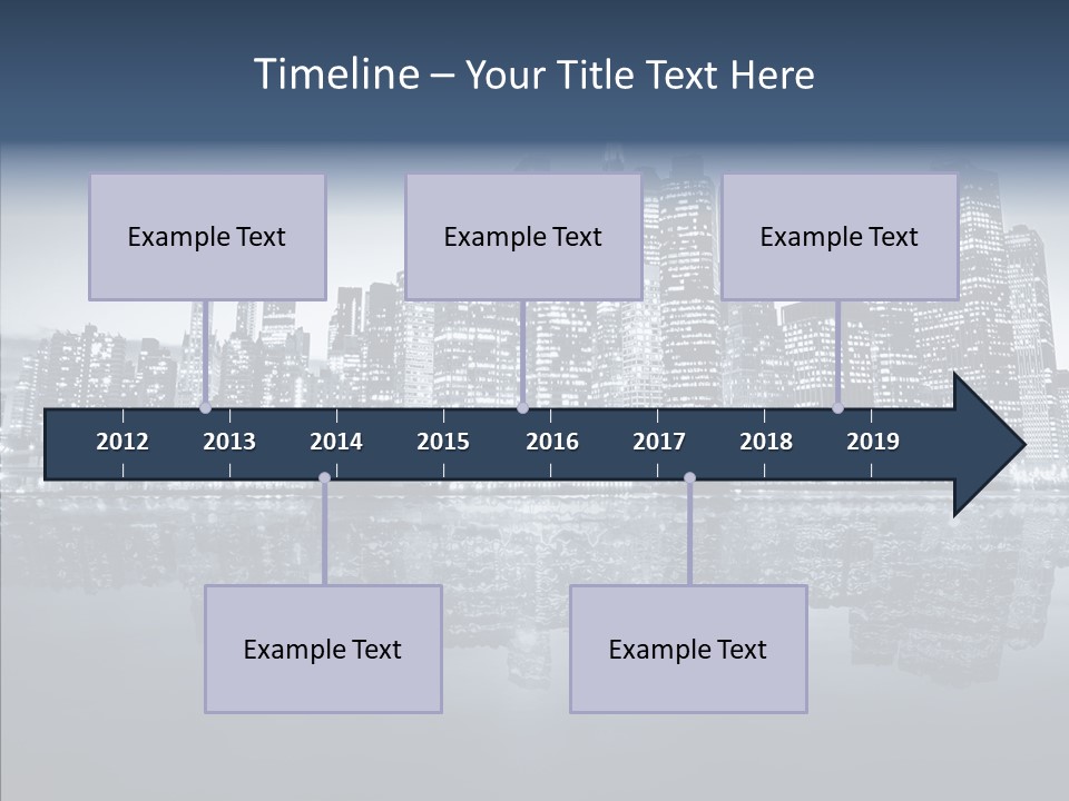 Mirror Sea Lower PowerPoint Template