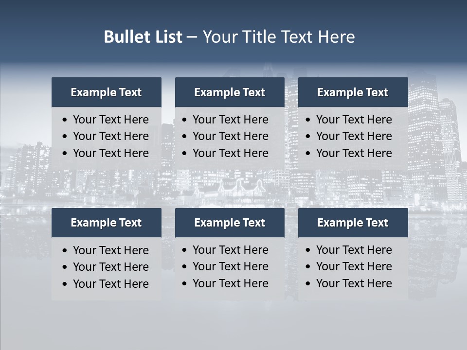 Mirror Sea Lower PowerPoint Template