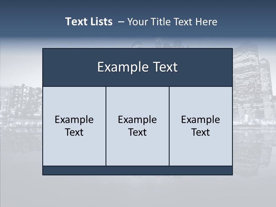Mirror Sea Lower PowerPoint Template