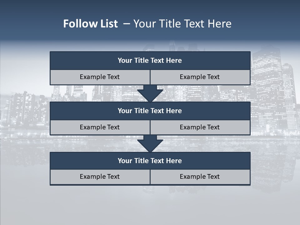 Mirror Sea Lower PowerPoint Template