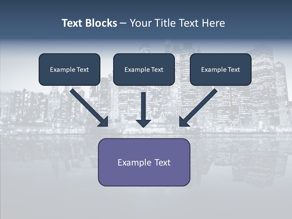 Mirror Sea Lower PowerPoint Template