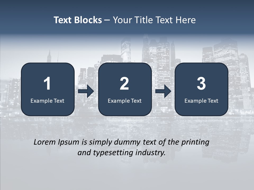 Mirror Sea Lower PowerPoint Template