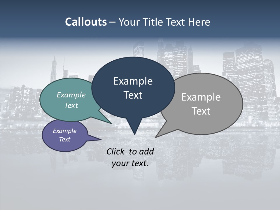 Mirror Sea Lower PowerPoint Template