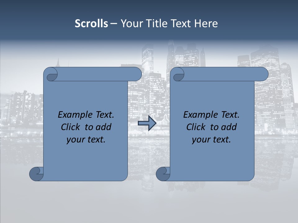 Mirror Sea Lower PowerPoint Template