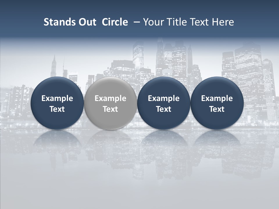 Mirror Sea Lower PowerPoint Template