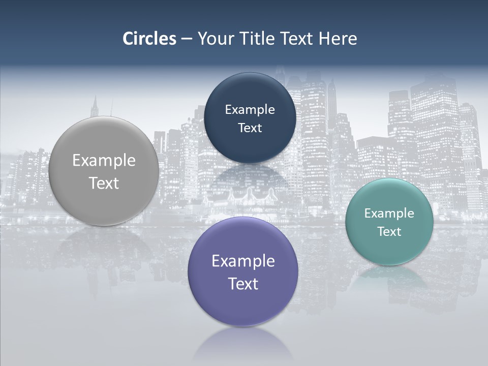 Mirror Sea Lower PowerPoint Template