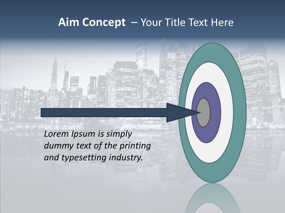 Mirror Sea Lower PowerPoint Template