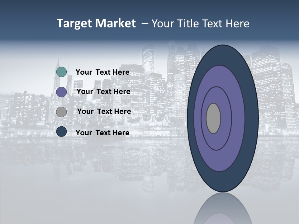 Mirror Sea Lower PowerPoint Template