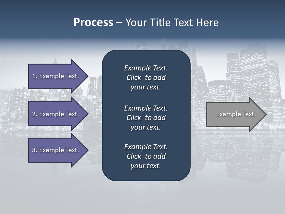 Mirror Sea Lower PowerPoint Template