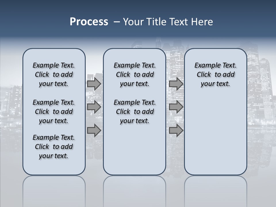 Mirror Sea Lower PowerPoint Template