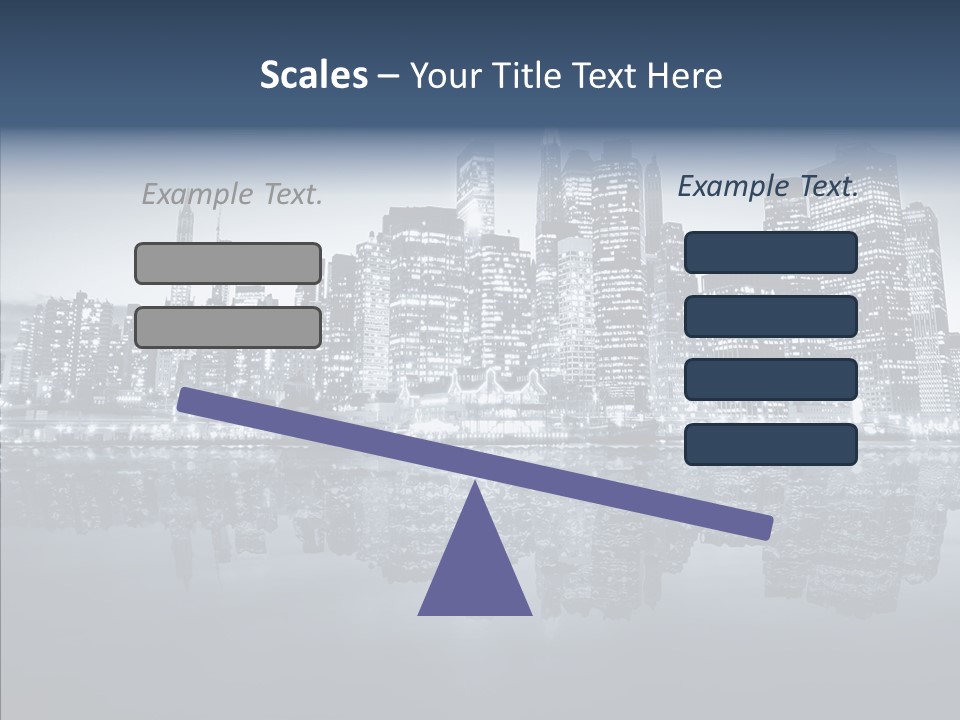 Mirror Sea Lower PowerPoint Template