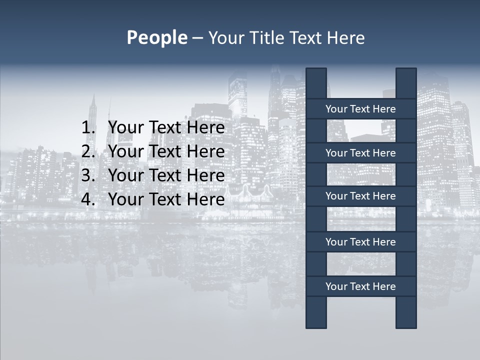 Mirror Sea Lower PowerPoint Template