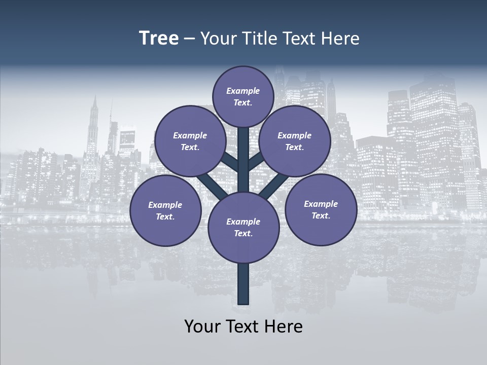 Mirror Sea Lower PowerPoint Template