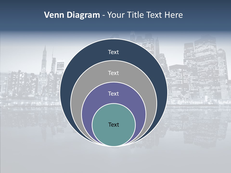 Mirror Sea Lower PowerPoint Template