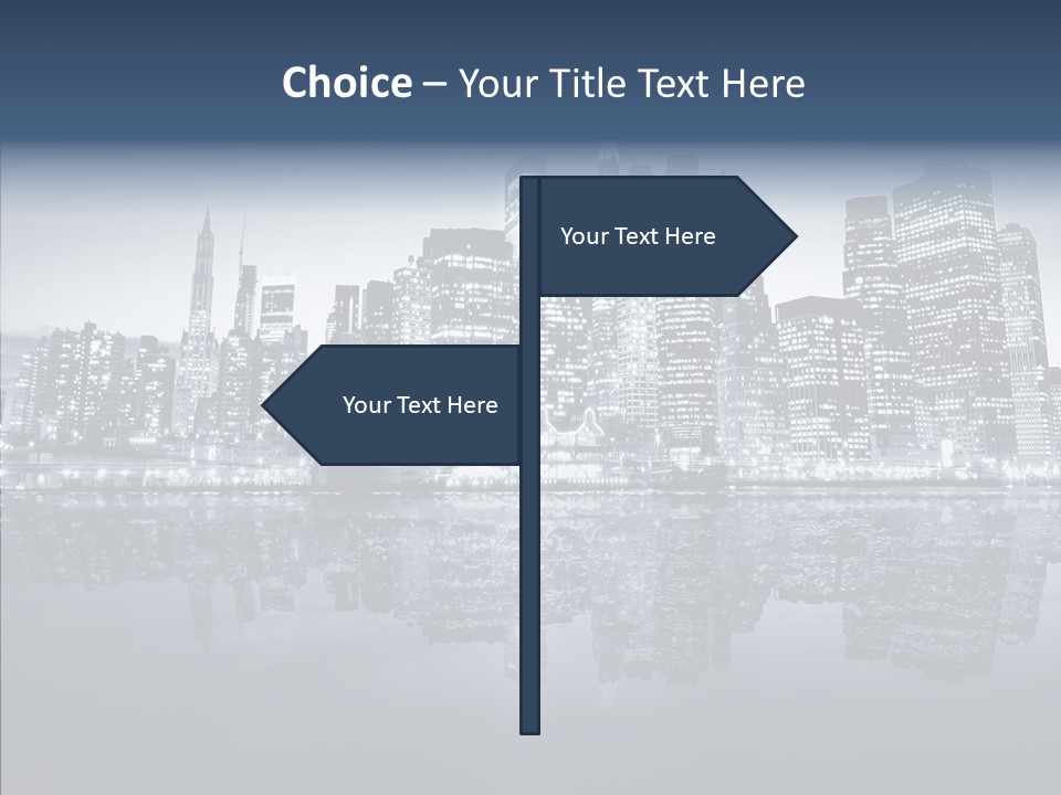 Mirror Sea Lower PowerPoint Template