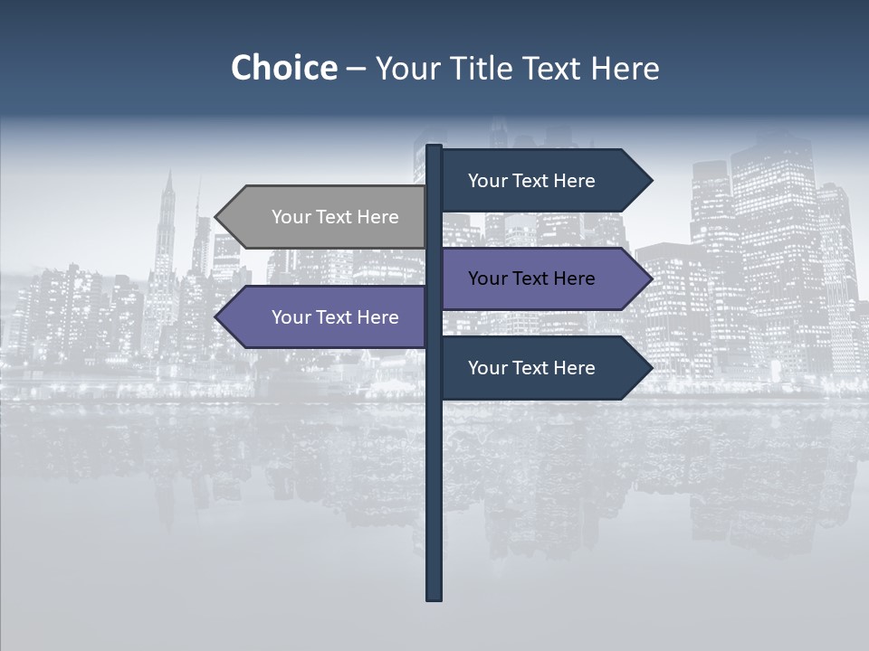 Mirror Sea Lower PowerPoint Template